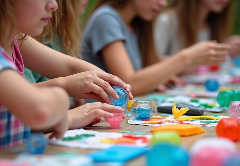Arte sostenible con materiales reciclados